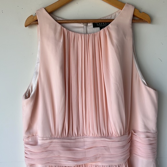 Lauren Ralph Lauren Evening Bridesmaids Maxi Gown Size 14 - Picture 8 of 16